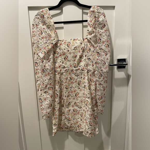 ASOS Broderie Puff Sleeve Mini Dress- Size 2 - Picture 5 of 7